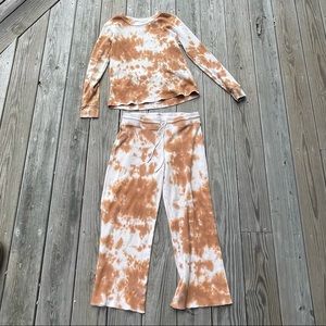 Mate the Label Organic Thermal Set Ginger Tie Dye